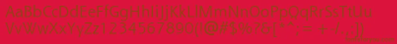 ShannonAtt Font – Brown Fonts on Red Background