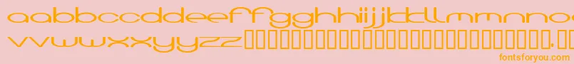 HoodooTwo Font – Orange Fonts on Pink Background