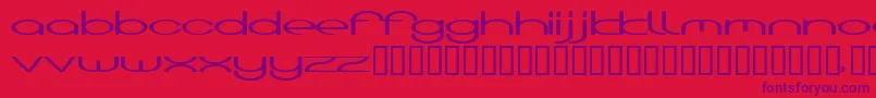 HoodooTwo Font – Purple Fonts on Red Background