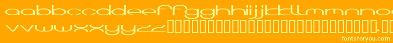 HoodooTwo Font – Yellow Fonts on Orange Background