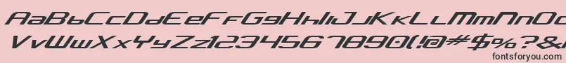 Concav2-Schriftart – Schwarze Schriften auf rosa Hintergrund