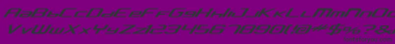 Шрифт Concav2 – чёрные шрифты на фиолетовом фоне
