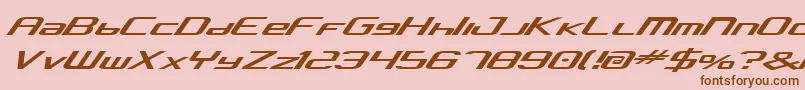 Concav2 Font – Brown Fonts on Pink Background