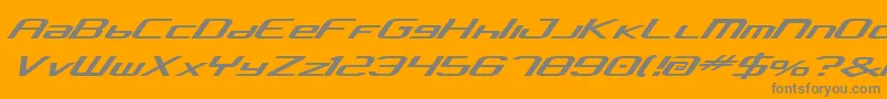 Concav2 Font – Gray Fonts on Orange Background