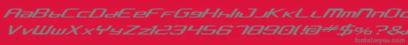 Concav2 Font – Gray Fonts on Red Background