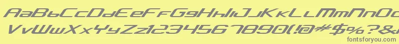 Concav2 Font – Gray Fonts on Yellow Background