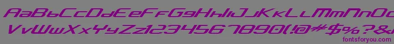 フォントConcav2 – 紫色のフォント、灰色の背景