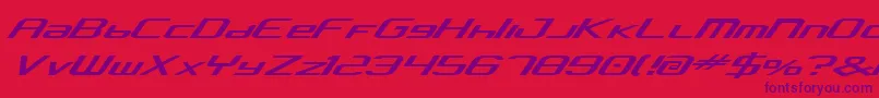 Concav2 Font – Purple Fonts on Red Background