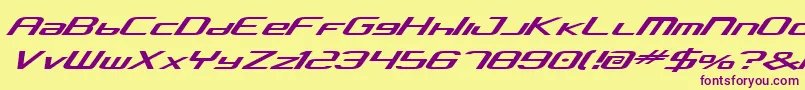 Concav2 Font – Purple Fonts on Yellow Background