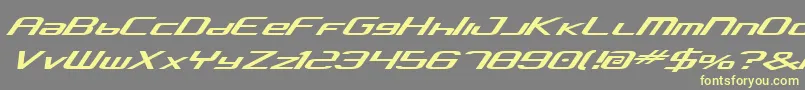 Concav2 Font – Yellow Fonts on Gray Background