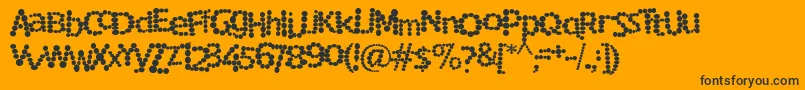 Rockmsf Font – Black Fonts on Orange Background