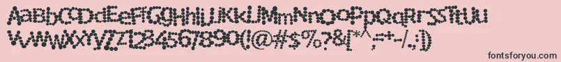 Rockmsf Font – Black Fonts on Pink Background