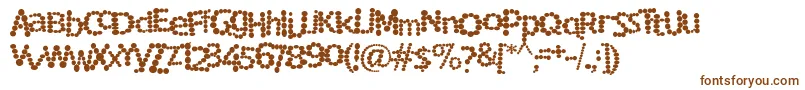 Rockmsf Font – Brown Fonts on White Background