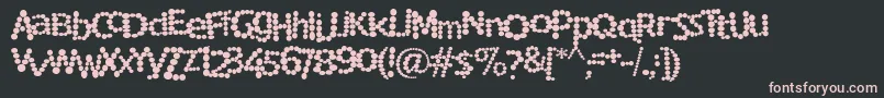 Rockmsf Font – Pink Fonts on Black Background