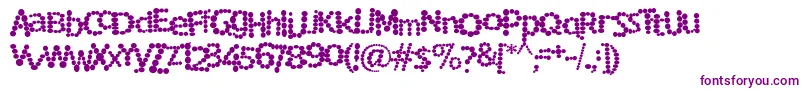 Rockmsf Font – Purple Fonts on White Background