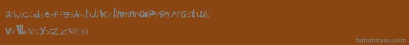 Шрифт Cafeaushite – серые шрифты на коричневом фоне