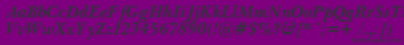 PasmacBolditalic Font – Black Fonts on Purple Background