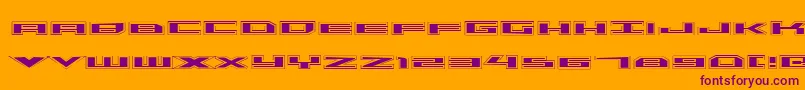 TriremeAcademy Font – Purple Fonts on Orange Background
