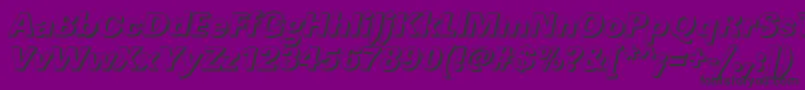 Saiba mais sobre a fonte LinearshHeavyItalic Fonte LinearshHeavyItalic – fontes pretas em um fundo violeta