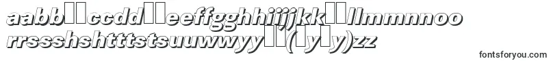 フォントLinearshHeavyItalic – ハウスフォント