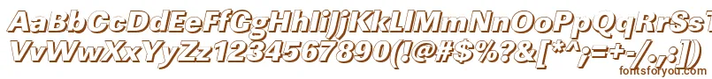 LinearshHeavyItalic Font – Brown Fonts
