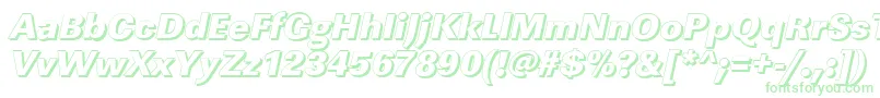 LinearshHeavyItalic Font – Green Fonts