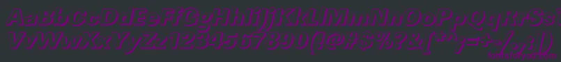 fuente LinearshHeavyItalic – Fuentes Moradas Sobre Fondo Negro