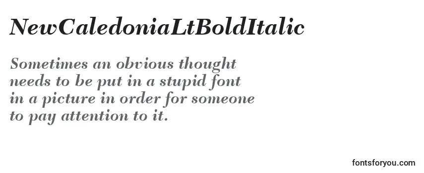 NewCaledoniaLtBoldItalic Font