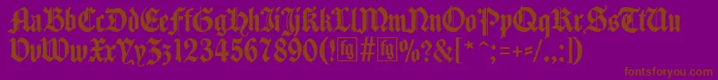More about Traditio Font Traditio Font – Brown Fonts on Purple Background