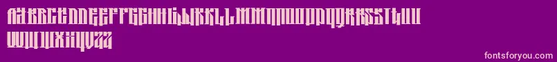 KoljaBlack Font – Pink Fonts on Purple Background