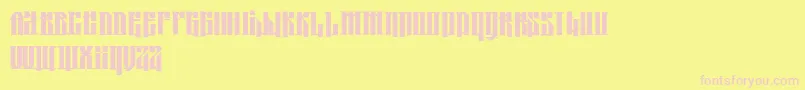 KoljaBlack Font – Pink Fonts on Yellow Background