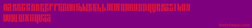 KoljaBlack Font – Red Fonts on Purple Background