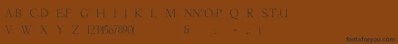 Newtunian Font – Black Fonts on Brown Background