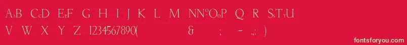 Newtunian Font – Green Fonts on Red Background