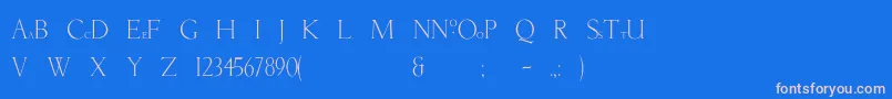 Newtunian Font – Pink Fonts on Blue Background