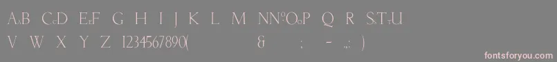 Newtunian Font – Pink Fonts on Gray Background