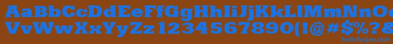 Подробнее о шрифте YacimientoExtraboldEx Шрифт YacimientoExtraboldEx – синие шрифты на коричневом фоне