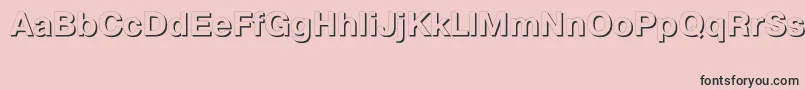 Prs75C Font – Black Fonts on Pink Background