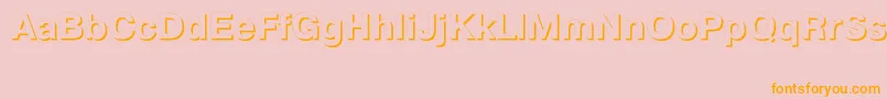Prs75C Font – Orange Fonts on Pink Background