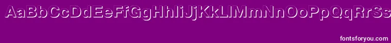 Шрифт Prs75C – белые шрифты на фиолетовом фоне
