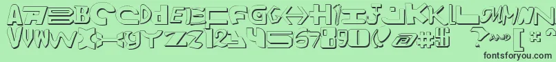 Amalgams2 Font – Black Fonts on Green Background
