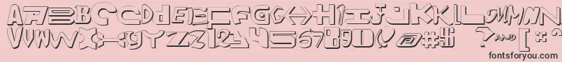 Amalgams2 Font – Black Fonts on Pink Background