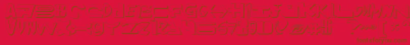 Amalgams2 Font – Brown Fonts on Red Background