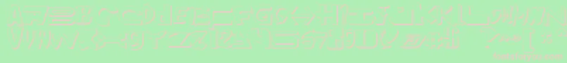 Amalgams2 Font – Pink Fonts on Green Background