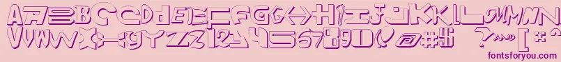 Amalgams2 Font – Purple Fonts on Pink Background