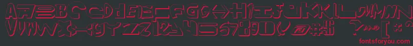 Amalgams2 Font – Red Fonts on Black Background