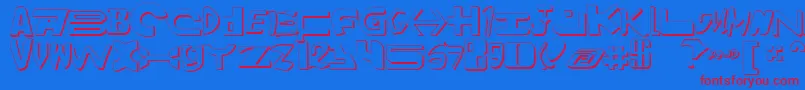 Amalgams2 Font – Red Fonts on Blue Background