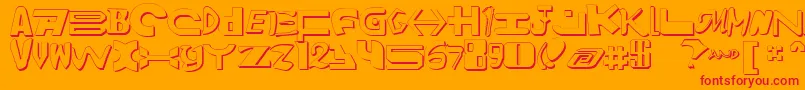Amalgams2 Font – Red Fonts on Orange Background