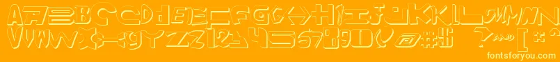 Amalgams2 Font – Yellow Fonts on Orange Background