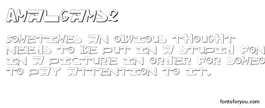 Review of the Amalgams2 Font